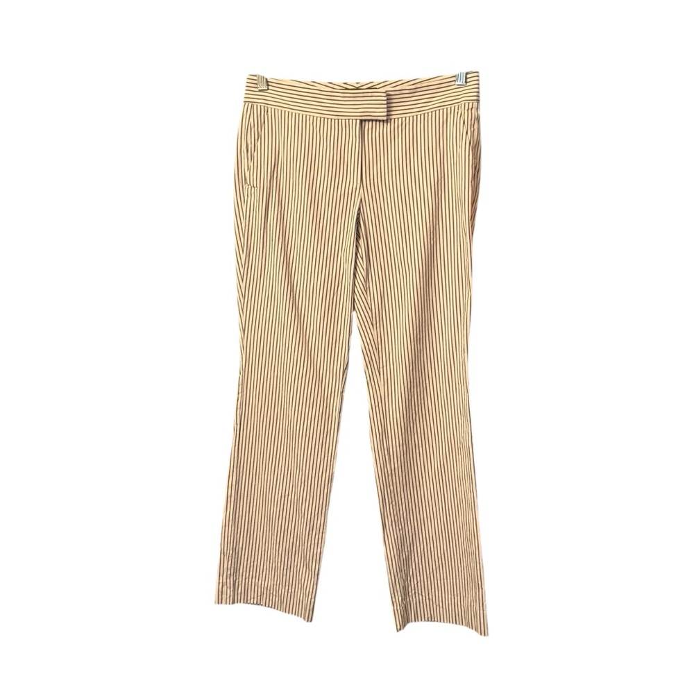 ETRO Gray Cream Striped Women’s Pants 42 6